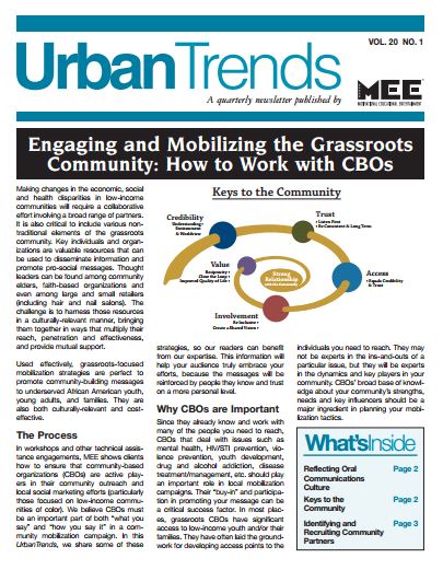 Engaging and Mobilizing the Grassroots Community: How to Work with CBOs