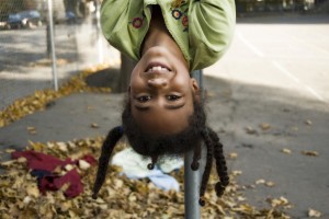 happy child playing